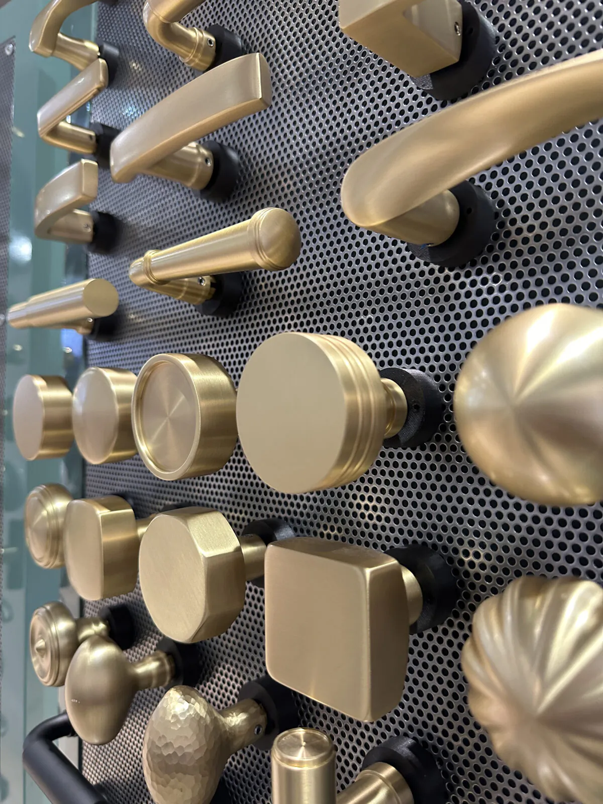 Brass, brass and more brass hardware. (Handout/TNS)