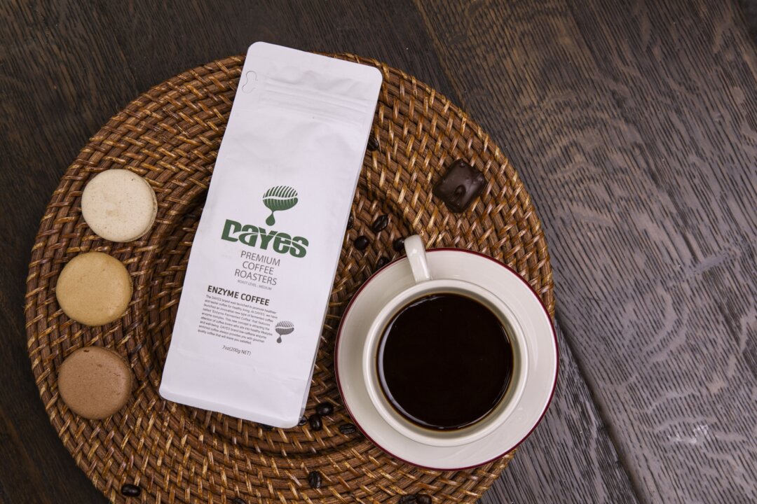 DAYES Coffee is formulated to take health into account first. (Adhiraj Chakrabarti/The Epoch Times)