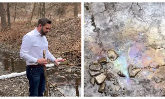 Ohio Gov. DeWine Responds to JD Vance’s Video of Contaminated Creek Near Toxic Train Derailment