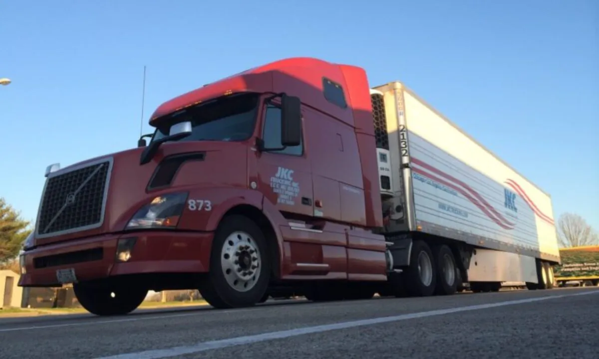 One of many tractor-trailers in the fleet owned by Illinois-based JKC Trucking. (With permission from JKC Co-owner Mike Kucharski)