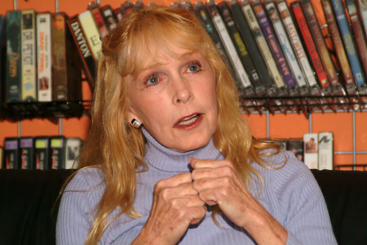 Actress Stella Stevens appears in-store at Rocket Video to sign copies of the DVD "The Nutty Professor" in Hollywood, Calif., on Oct. 18, 2004. (Michael Tullberg/Getty Images)