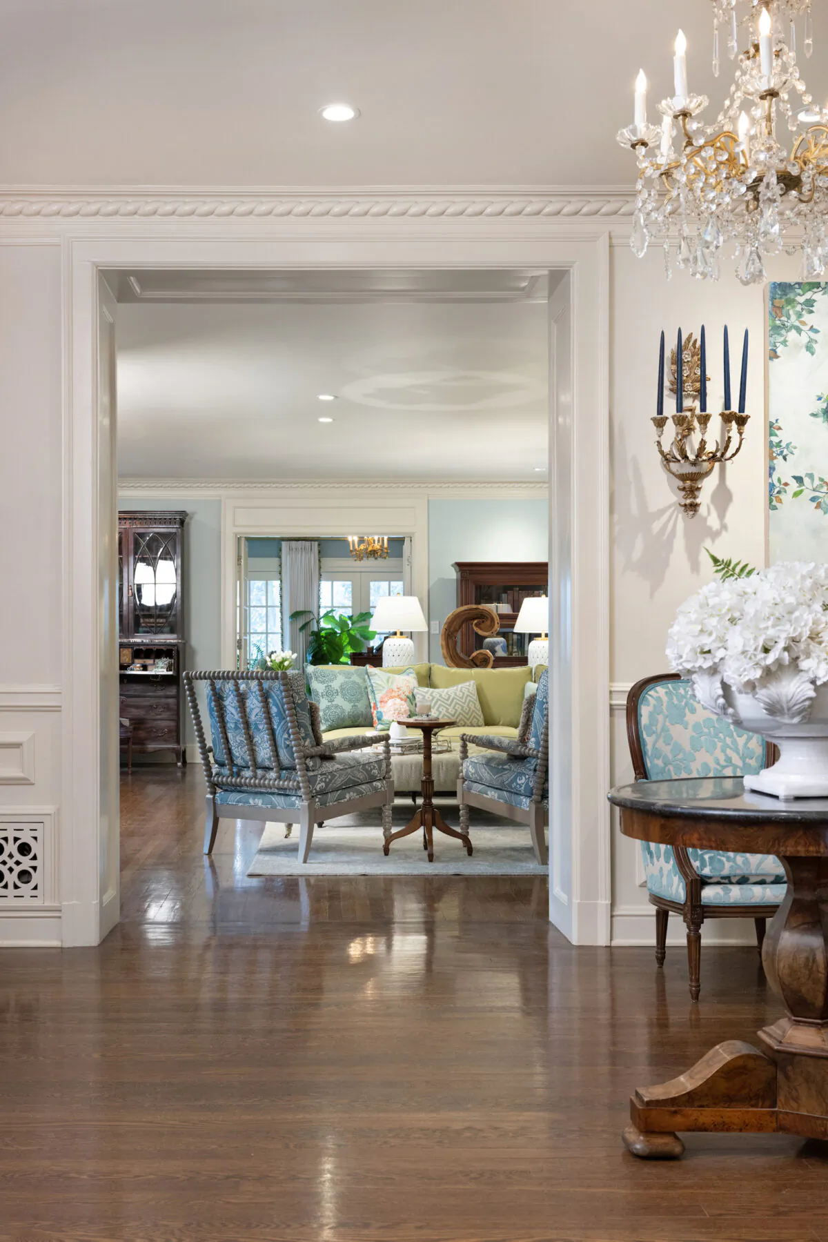 Barb and John Cantrell, alongside Nell Hill’s designer, Anne, have carefully curated a home full of French influences coupled with New Traditional flair. (Handout/TNS)