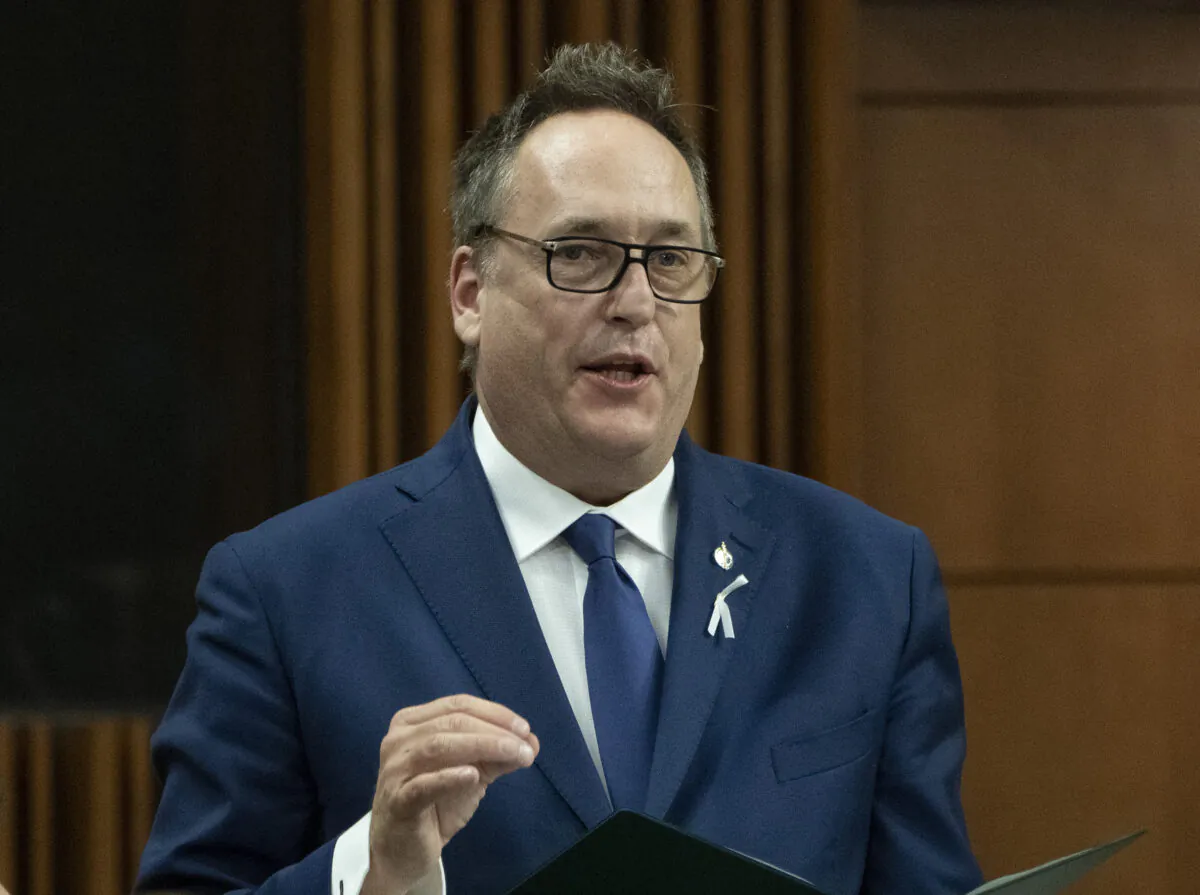 Bloc Quebecois MP René Villemure rises in the House of Commons in Ottawa on Nov. 29, 2021. (The Canadian Press/Adrian Wyld)