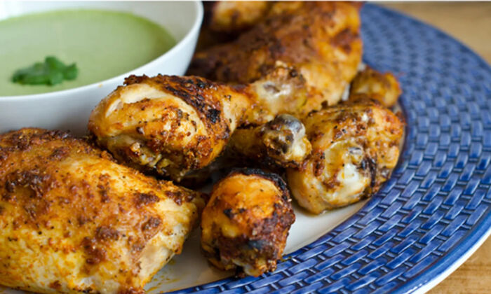 Peruvian-Style Roast Chicken With Green Sauce