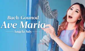 Bach/Gounod: Ave Maria (Vocal and Harp Cover) | Angela July