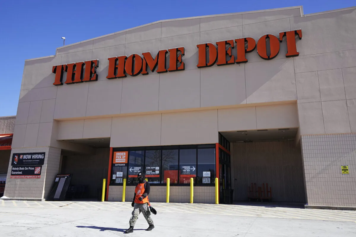 A Home Depot store in Niles, Ill., on Feb. 19, 2022. (Nam Y. Huh/AP Photo)