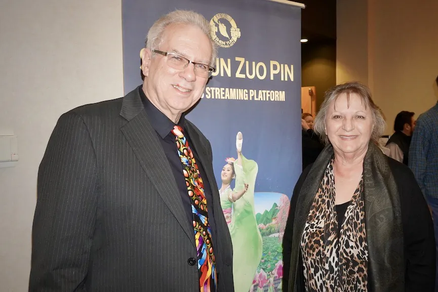 Tim and Joyce Stewart attended Shen Yun Performing Arts at the Arend Arts Center, in Bentonville, on Feb. 21, 2023. (Sally Sun/The Epoch Times)