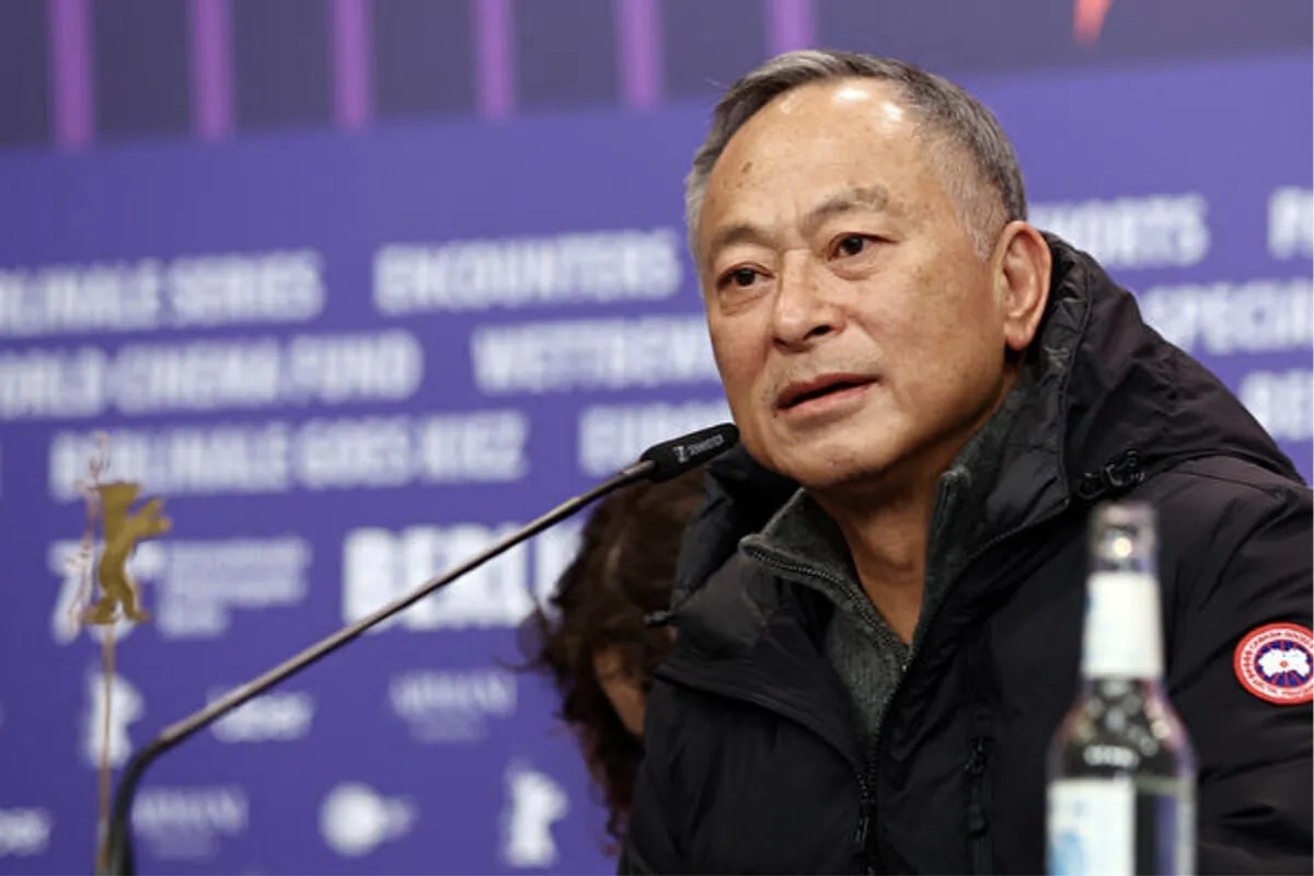 Hong Kong film director Johnnie To attended a press conference together with members of the Berlinale jury on Feb. 16, 2023. (Sebastian Reuter/Getty Images)
