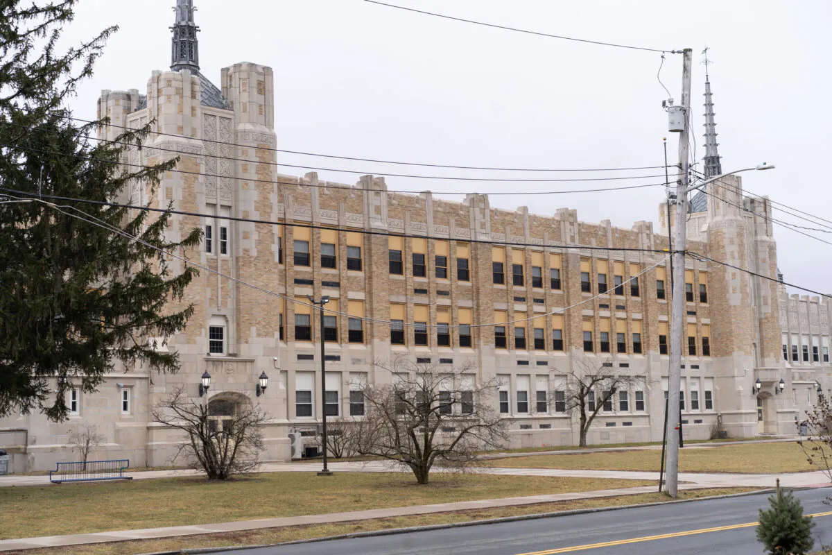 Twin Towers Middle School in Middletown, N.Y., on Feb. 21, 2023. (Cara Ding/The Epoch Times)