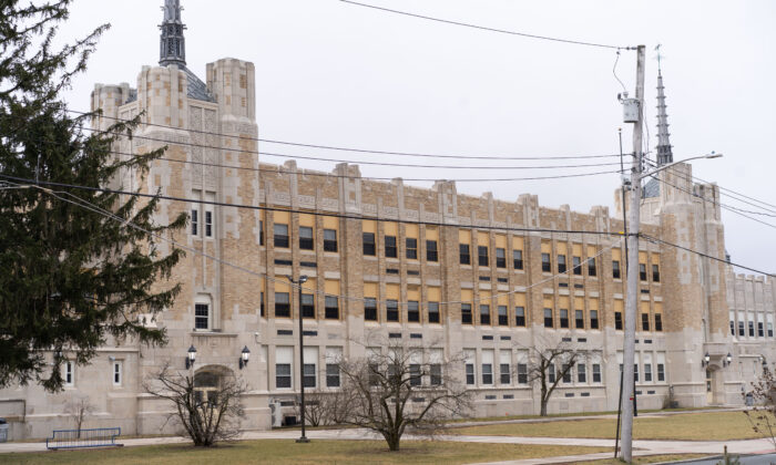 Twin Towers Middle School in Middletown, N.Y., on Feb. 21, 2023. (Cara Ding/The Epoch Times)