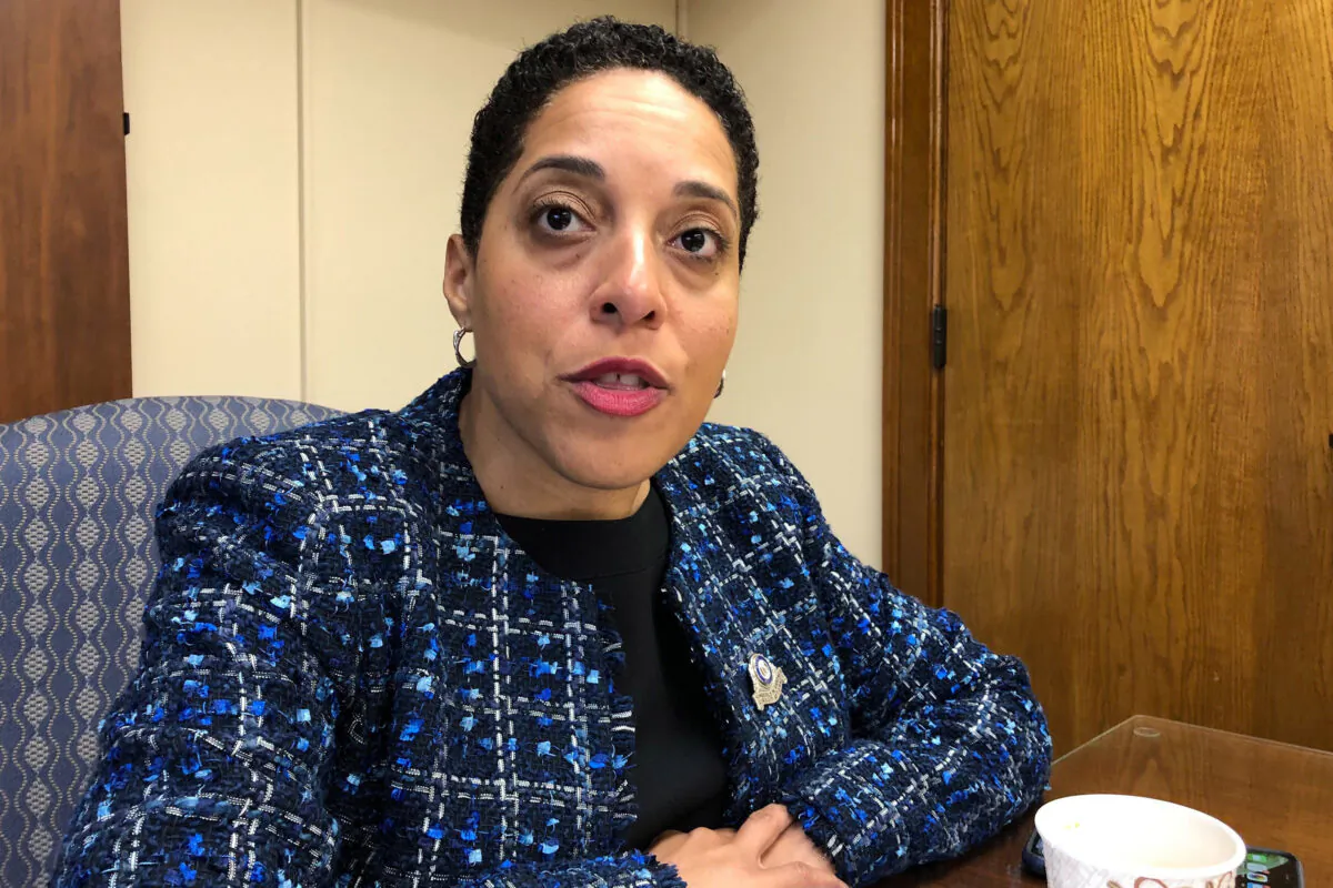 St. Louis Circuit Attorney Kim Gardner speaks in St. Louis, Mo., on Jan. 13, 2020. (Jim Salter/AP Photo)