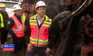 Buttigieg Holds Press Conference at Ohio Train Derailment Site
