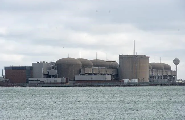 The Pickering Nuclear Generating Station, in Pickering, Ont., is seen in 2020.  (The Canadian Press/Frank Gunn)