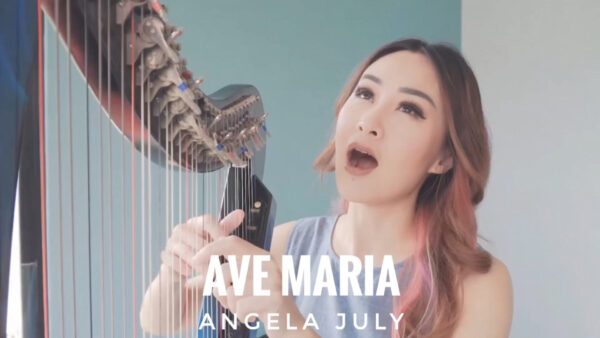 Bach/Gounod: Ave Maria (Vocal and Harp Cover) | Angela July