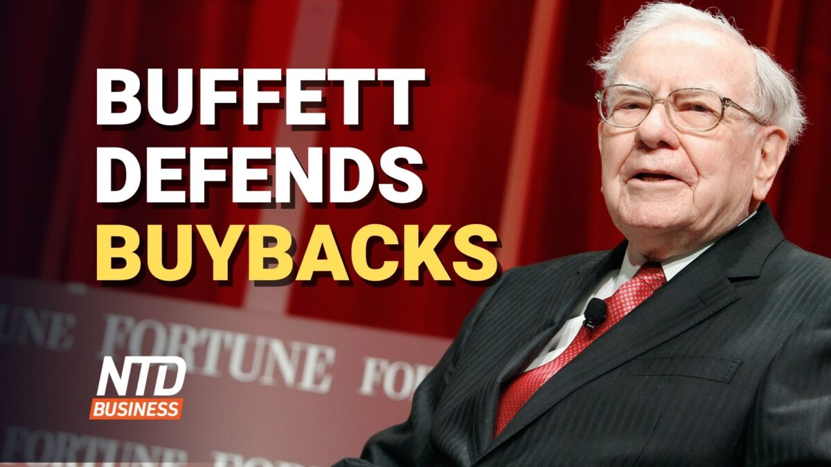 NextImg:LIVE NOW: NTD Business (Feb. 27): Warren Buffett Defends Stock Buybacks; Gov. DeSantis Takes Over Disney District