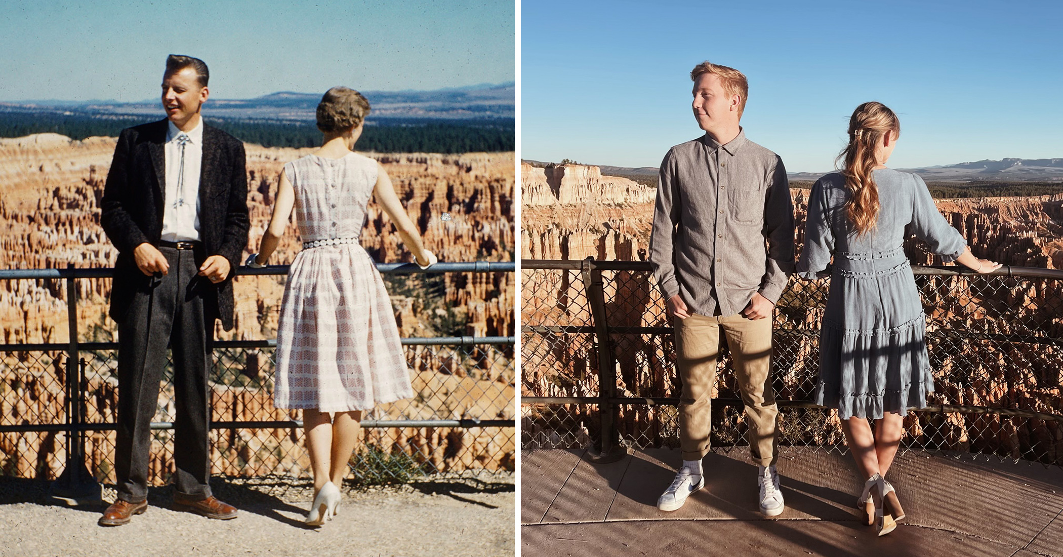 NextImg:‘The most romantic place’: Woman relives grandma’s love story with engagement photo at Bryce Canyon, 63 years later
