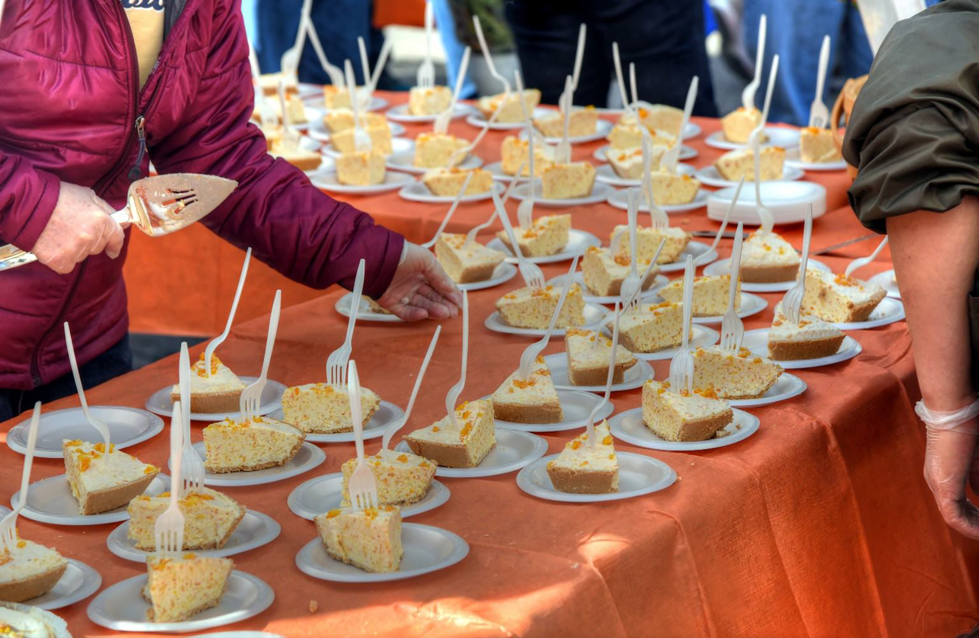 Kumquat Pie served at the annual Kumquat Festival in Dade City, Florida. 