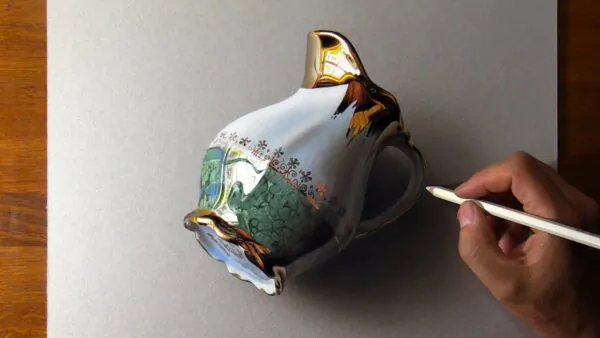 Drawing a Milk Jug so Realistic That You Can’t Believe It | Marcello Barenghi
