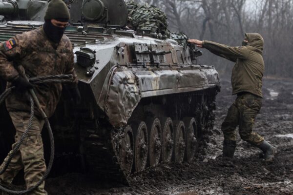 Infantry fighting vehicle in Bakhmut