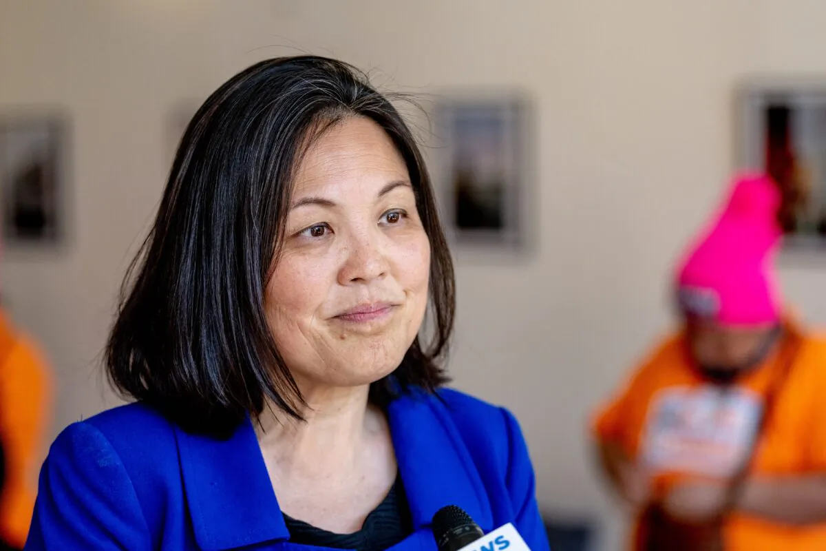 Deputy Labor Secretary Julie Su attends a Learn About Worker Experiences event at the Skal restaurant in Brooklyn, N.Y., on April 11, 2022. (Roy Rochlin/Getty Images for One Fair Wage)