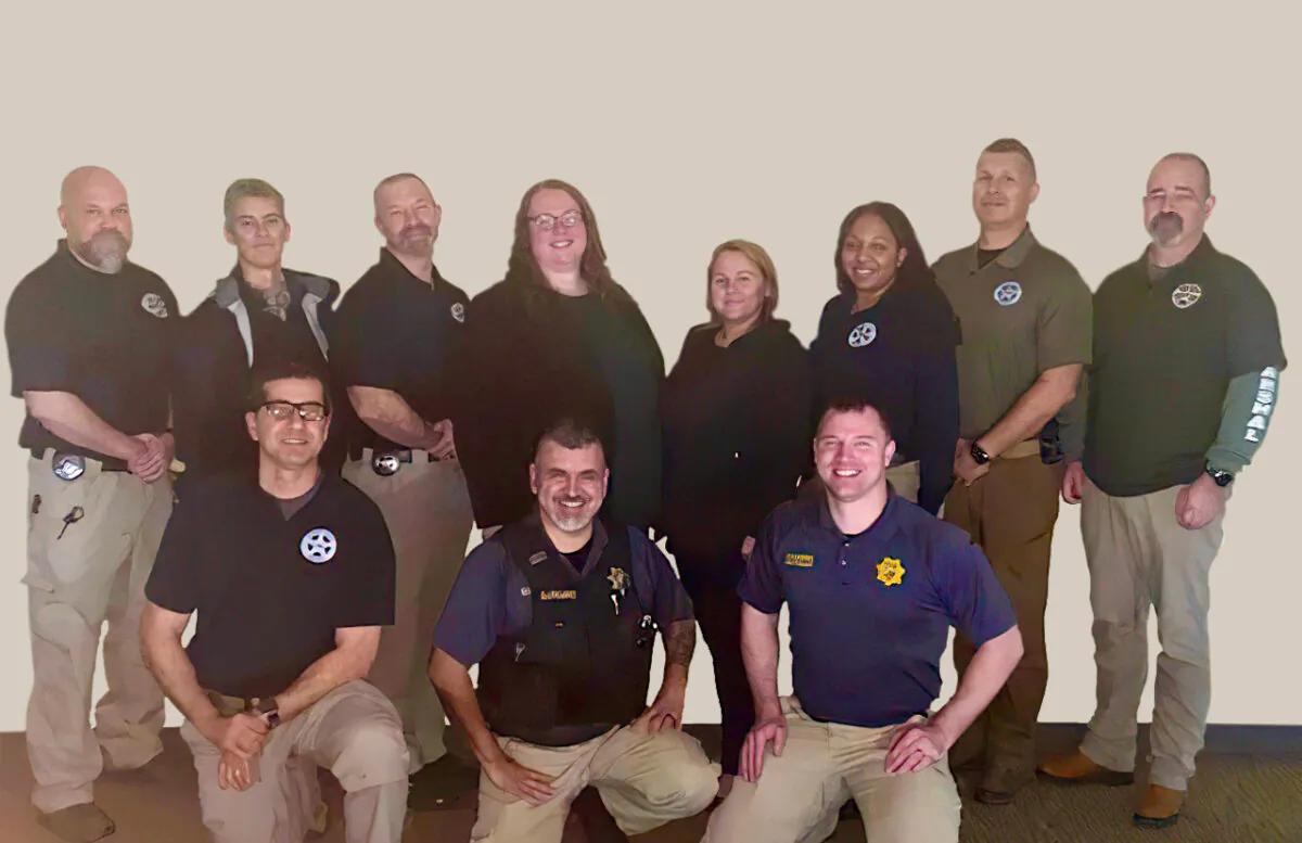 Members of the U.S. Marshals Service. (Courtesy of The Yurok Tribe)
