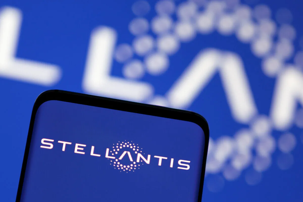Stellantis logo in an illustration taken on May 3, 2022. (Dado Ruvic/Illustration/Reuters)