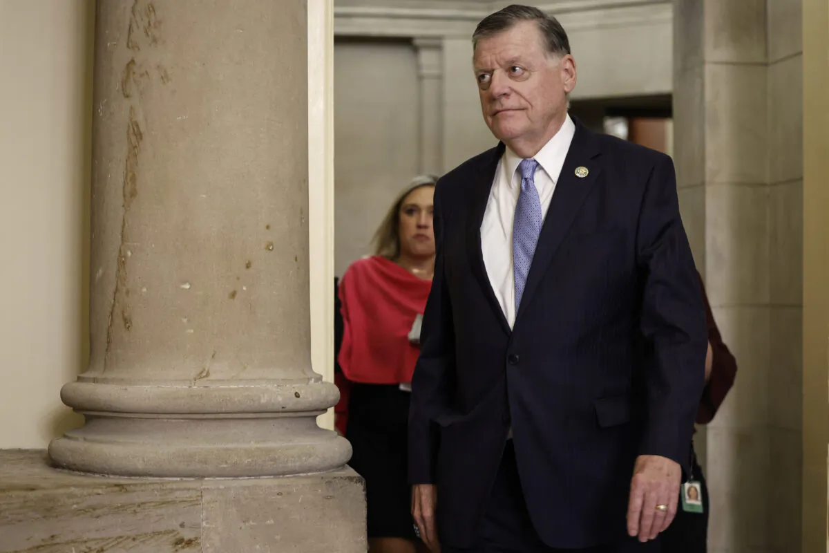 Rep. Tom Cole (R-) leaves the office of U.S. Speaker of the House Kevin McCarthy (R-CA) in the U.S. Capitol on February 27, 2023 in Washington, DC. The House of Representatives have returned to Capitol Hill after a two week recess. (Photo by Anna Moneymaker/Getty Images)