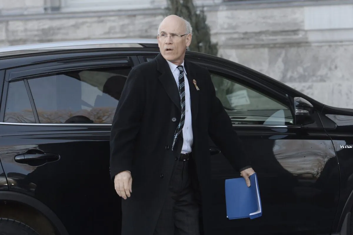 Clerk of the Privy Council Michael Wernick arrives for a swearing in ceremony at Rideau Hall in Ottawa on March 18, 2019. (The Canadian Press/Adrian Wyld)