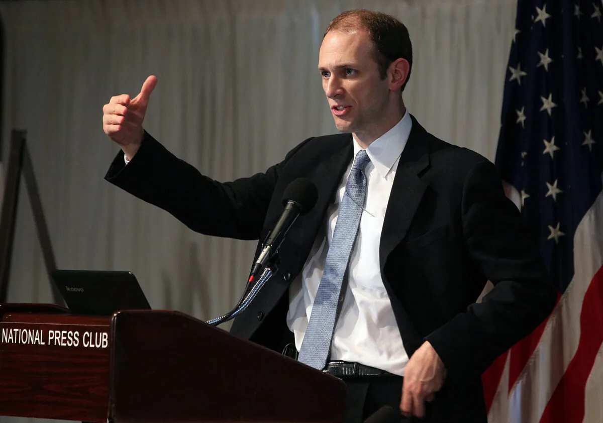 Austan Goolsbee, then chairman of the Council of Economic Advisers, speaks during an event in Washington, on June 10, 2011. (Mark Wilson/Getty Images)