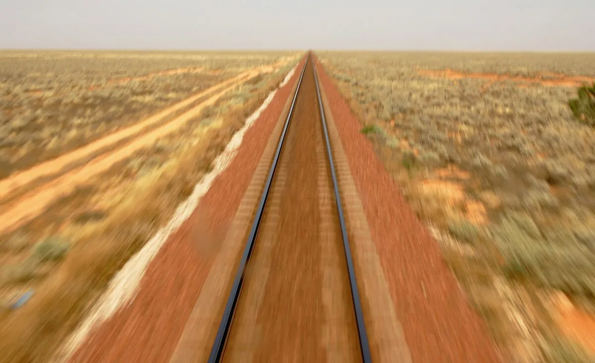 A view of train tracks in Watson, Australia, on Dec. 8, 2006. (Ezra Shaw/Getty Images)