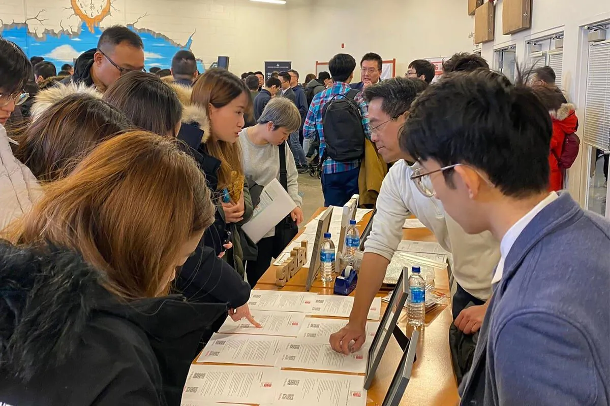 The Toronto Hongkonger Community Center (HKCC), established in Toronto, Canada held its first "Job Fair for Hongkongers" on Feb. 25, 2023. (Courtesy Toronto Hongkonger Community Center)