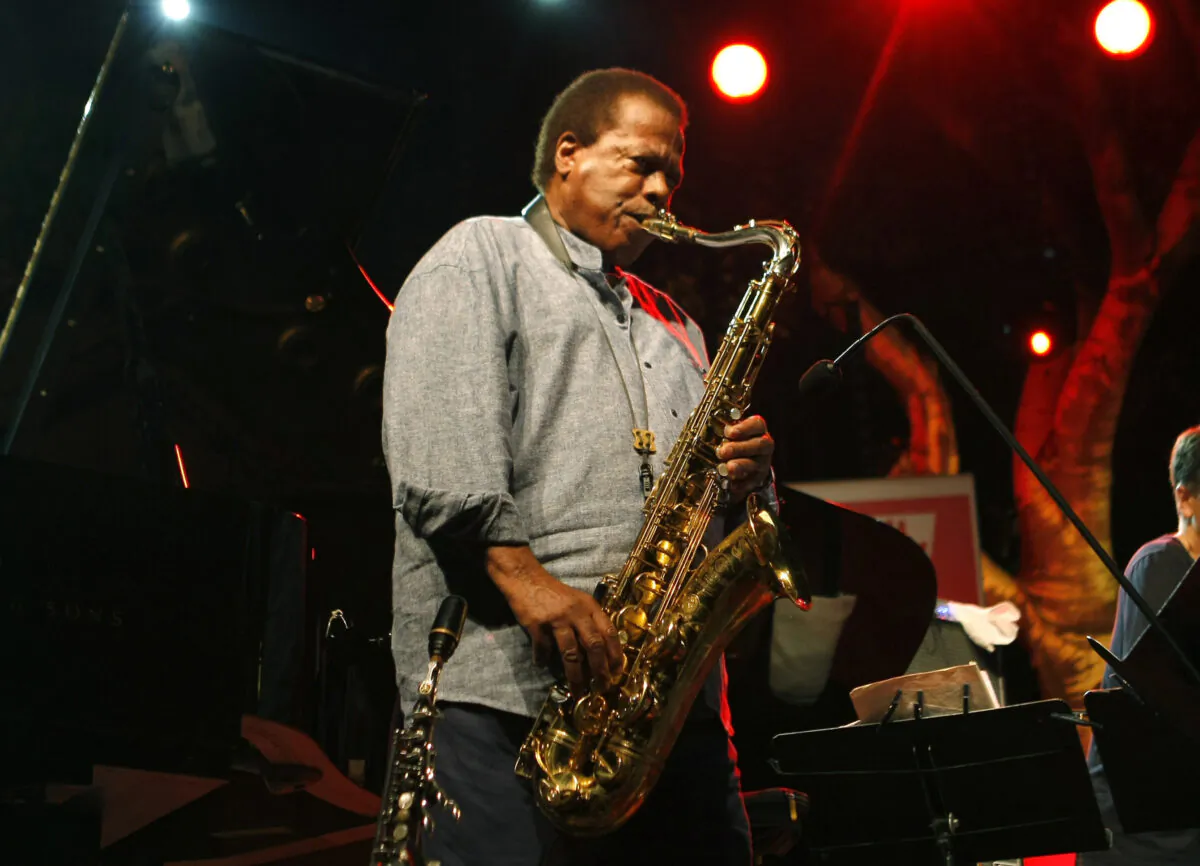 Jazz saxophonist Wayne Shorter performs at the 5 Continents Jazz Festival in Marseille, southern France, on July 23, 2013. (Claude Paris/AP Photo)
