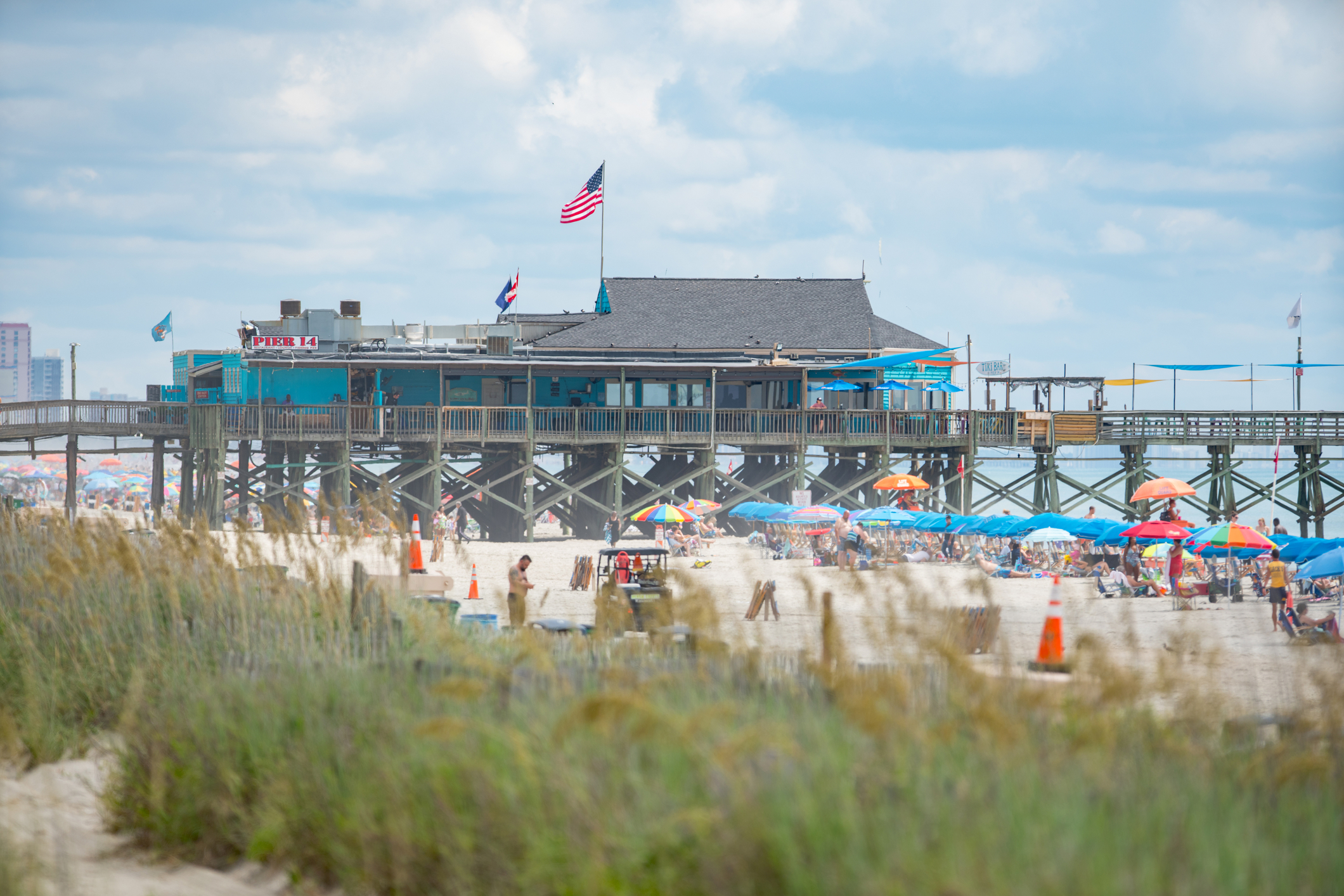 View of Myrtle Beach SC from pier.