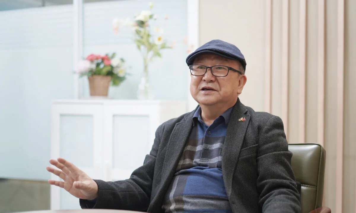 Chang Seok-yong, president of the Committee of Korean Arts Critics. (Lee You-jung/The Epoch Times)