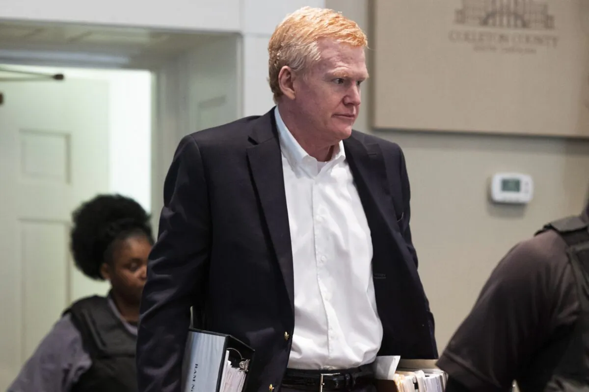 Alex Murdaugh enters the courtroom before closing arguments begin in his trial for murder at the Colleton County Courthouse in Walterboro, S.C., on March 1, 2023. (Joshua Boucher/The State via AP, Pool)