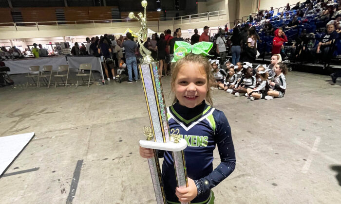 Brave 8-Year-Old Cheerleader Competes Solo When Her Team Doesn't Show Up, Wins First Place