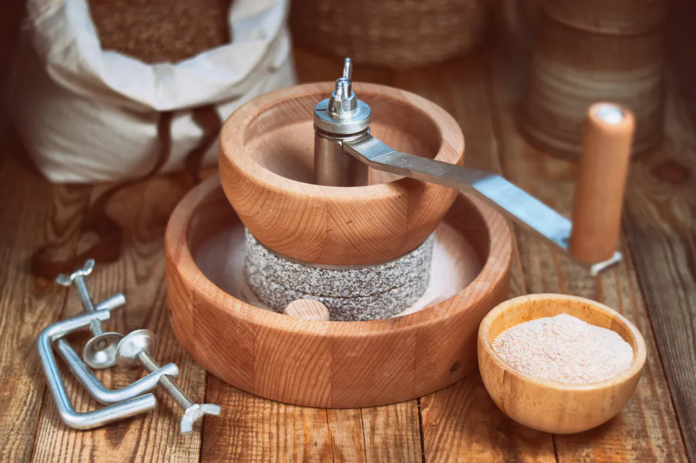 Whole grains are a versatile option for food storage, as they can be ground into flour for bread, tortillas, pastries, and more. (Roman Kybus/Shutterstock)