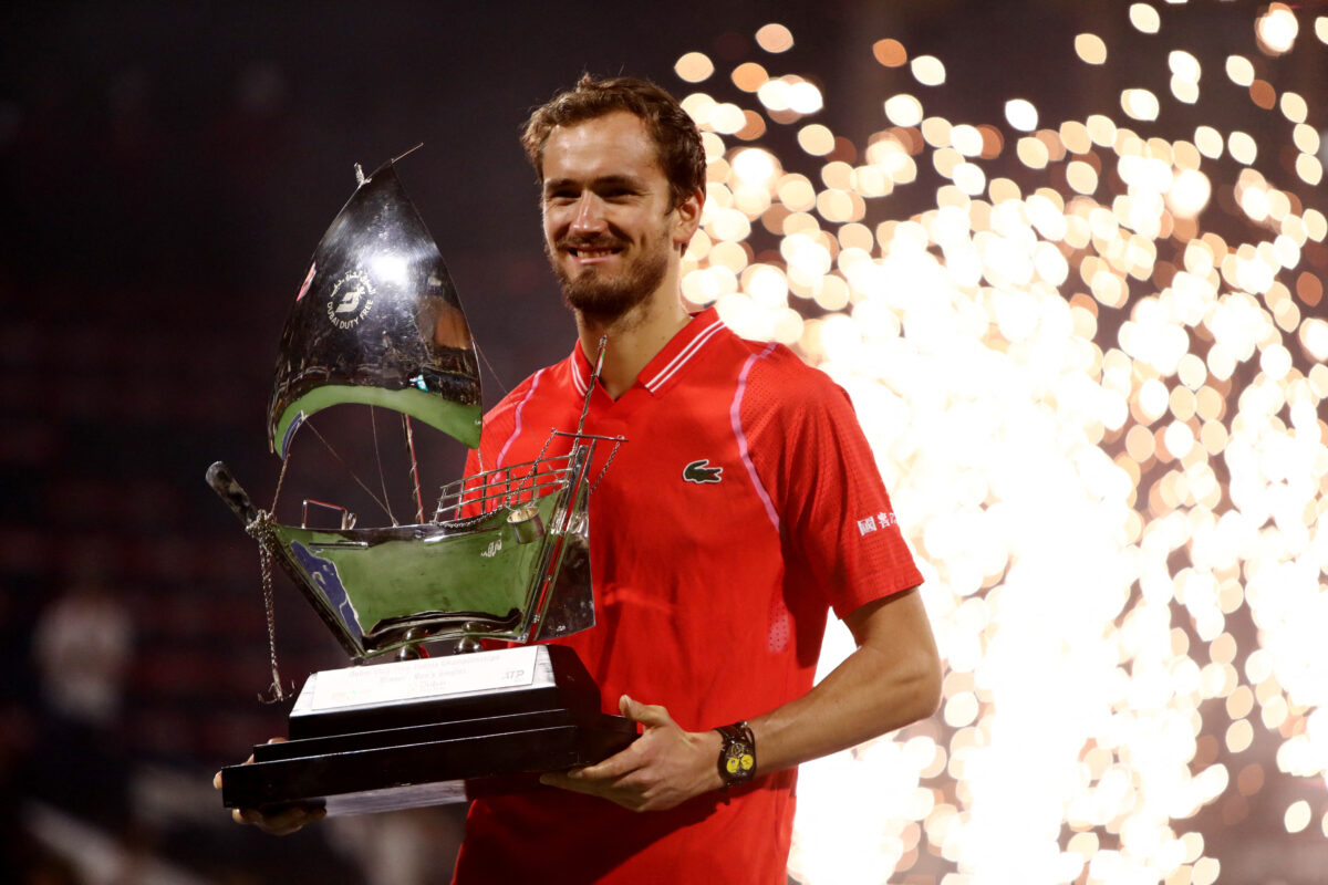 NextImg:Medvedev Beats Rublev in Dubai for Hard-Court Hat-Trick