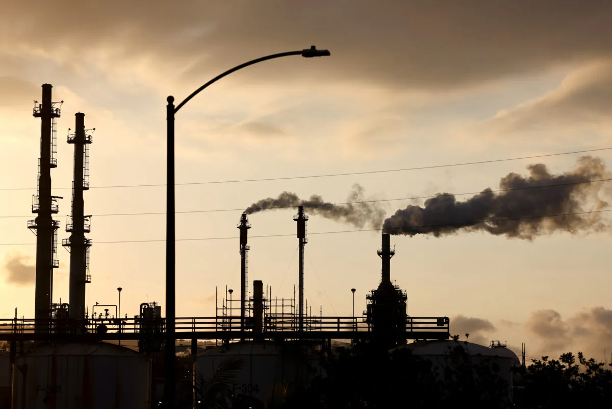 The Phillips 66 Los Angeles Refinery Wilmington Plant in Wilmington, Calif., on Nov. 28, 2022. (Mario Tama/Getty Images)