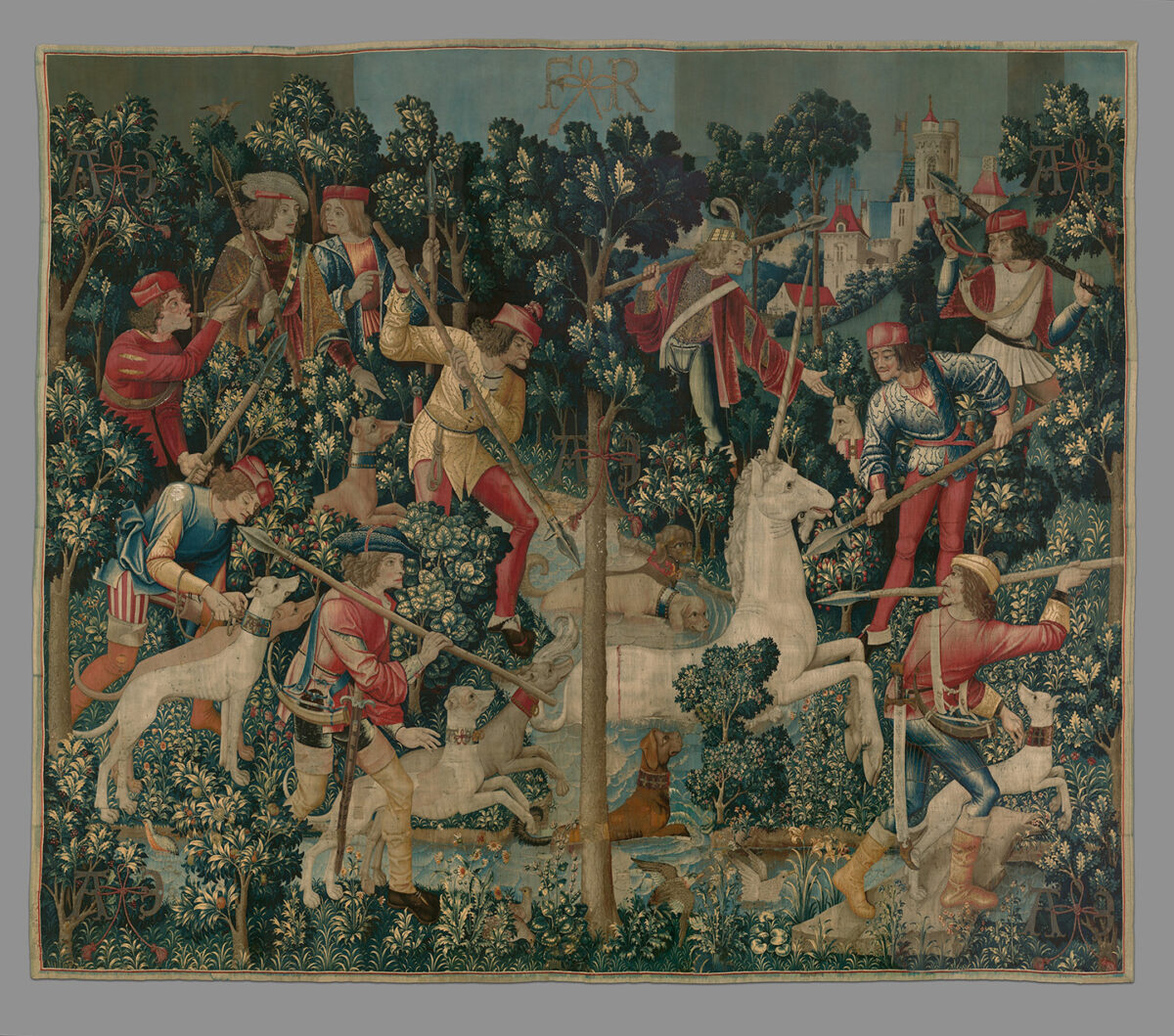 "The Unicorn Crosses a Stream,"1495–1505. The MET Cloisters, New York City. (Public Domain)