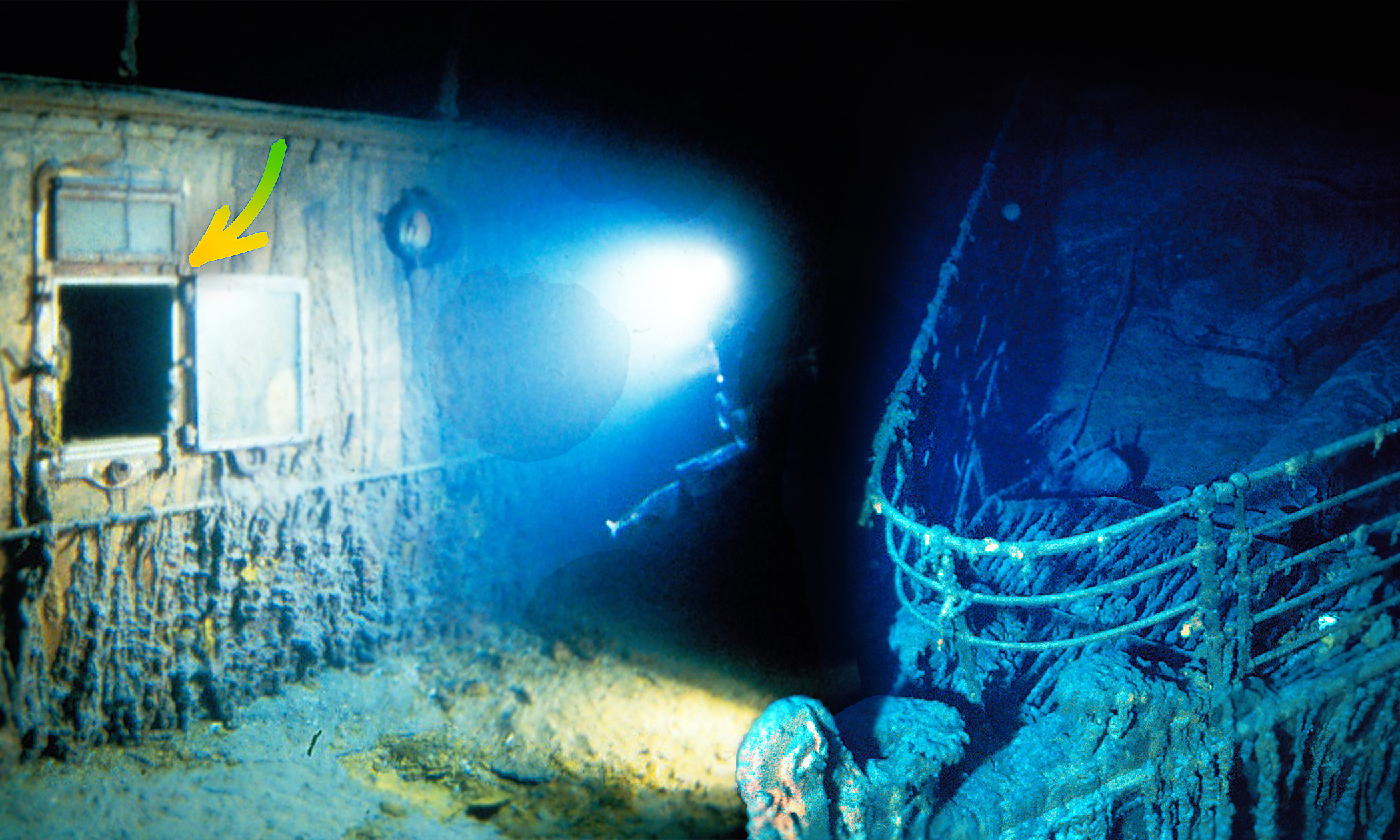 real pictures of the sunken titanic