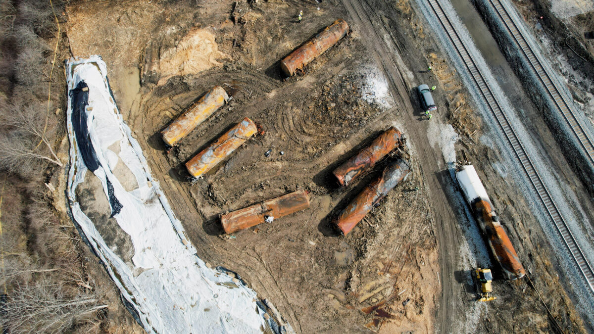 NextImg:Truck Carrying Contaminated Soil from East Palestine Train Derailment Crashes