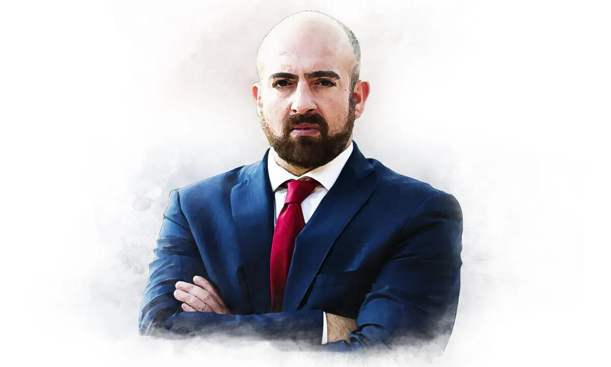 Mike Benz, executive director of the Foundation for Freedom Online. (Illustration by The Epoch Times, Jack Wang/The Epoch Times)