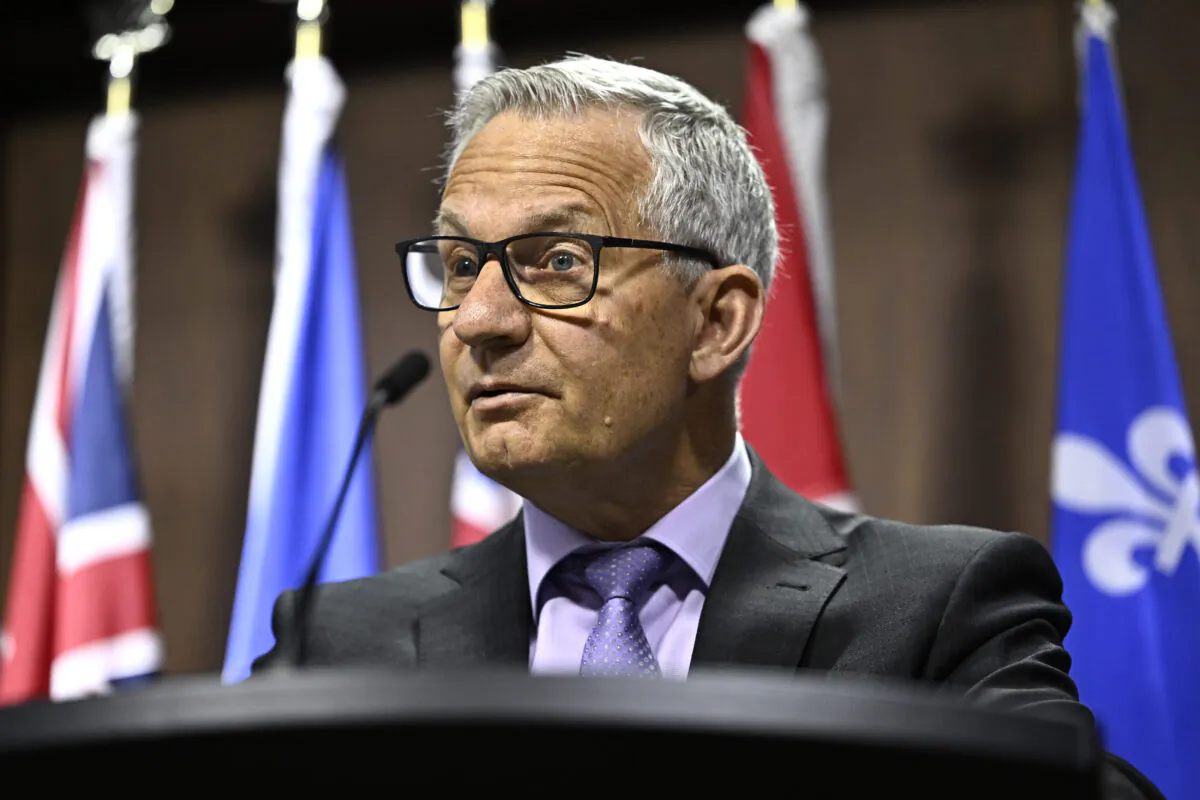 Conservative MP Ed Fast speaks during a news conference on his private member's bill on medical assistance in dying, on Parliament Hill in Ottawa on March 6, 2023. (The Canadian Press/Justin Tang)