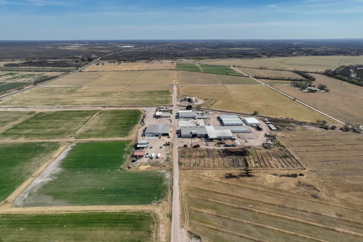 Fields waiting to be irrigated are seen in Quemado, Texas, on Feb. 22, 2023. (Brandon Bell/Getty Images)