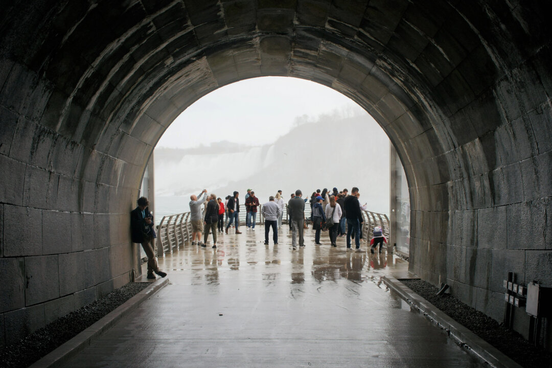 The 2,200-foot-long tunnel at the decommissioned Niagara Parks Power Station leads to panoramic views of both the Horseshoe Falls and the American Falls. (Colleen Thomas/TNS)