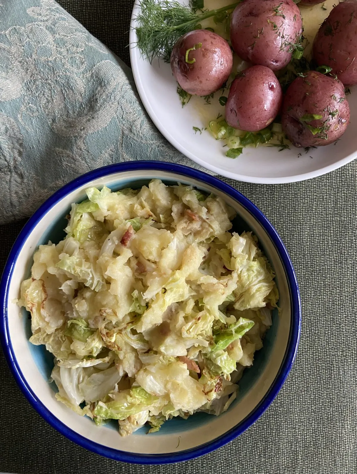 This year, our St. Patrick’s Day table will sport a warm bowlful of colcannon made with golden potatoes. (Courtesy of JeanMarie Brownson)