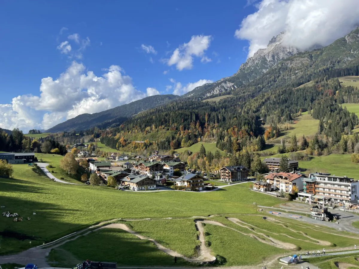 The Saalfelden Leogang has more than 250 miles of trails with fantastic views. (Janna Graber)