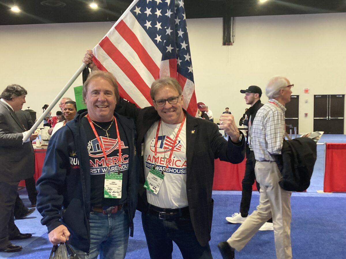 NextImg:Trump Is 'Only Choice for America,' Flag-Waving Supporter, Others Say at CPAC