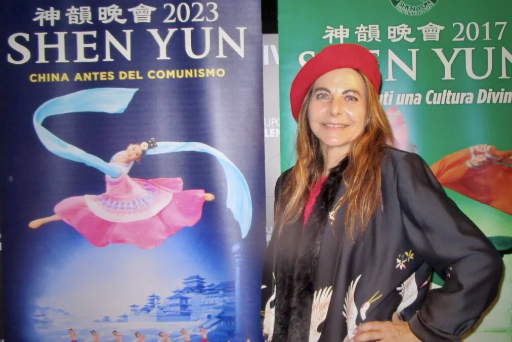 Maria Inmaculada Ruiz Gonzalez enjoyed Shen Yun's evening performance at Cartuja Center Cite, on March 7, 2023. (Haiying Wang/The Epoch Times)